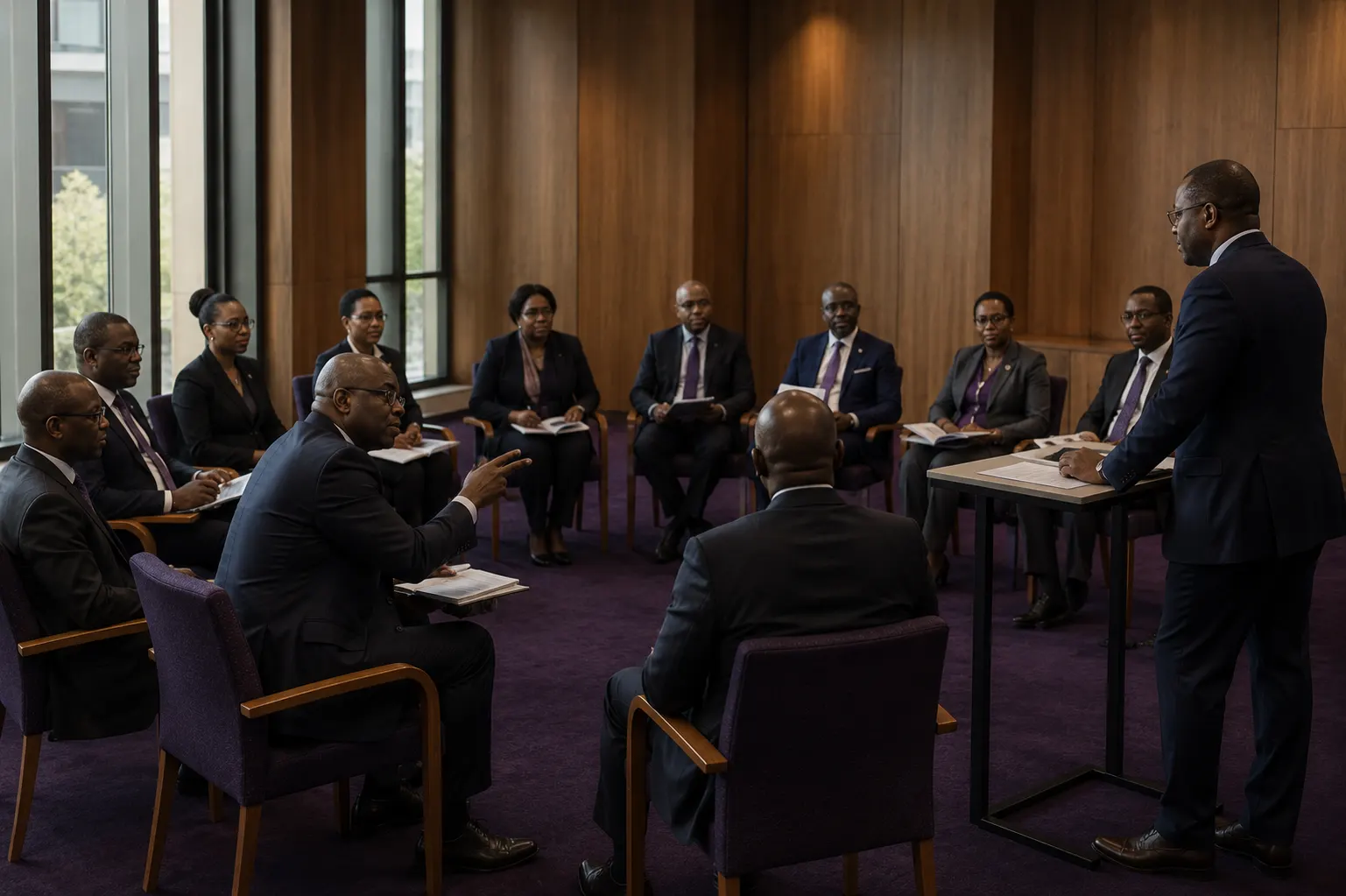 An in-house training session with a team.